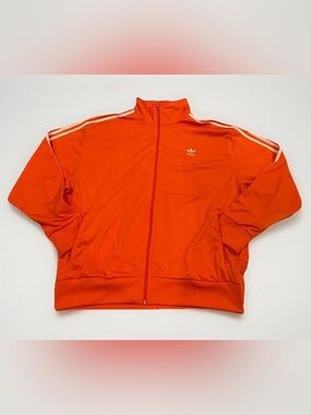 Adidas Adicolor Firebird Track Jacket Orange Size 2XL Rare AV1007 Trefoil
